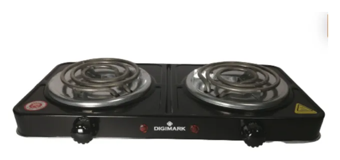 Digimark 2-Plate Electric Spiral Stove / Hotplate - Black