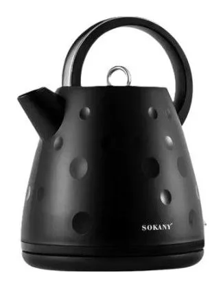 Sokany 1.7L Electric Cordless Kettle - Black Dots
